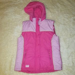 Big Chill puffy weatherproof hooded vest, 14/16